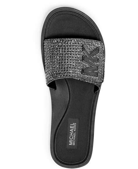 macys michael kors rhinestone slides|Michael Michael Kors Women's Gilmore Rhinestone Sparkly .